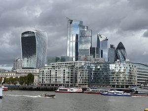 London skyline.