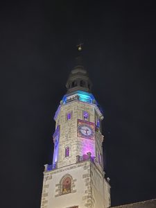 Görlitz (Germany) – Town Hall Tower (in lights)
