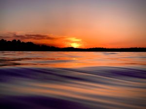 Sunset on Lake Harding