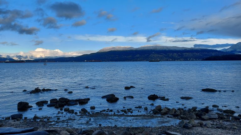 Vancouver North Shore across English Bay