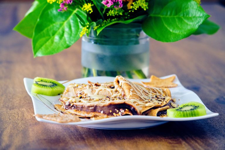 Plant-based pancakes.