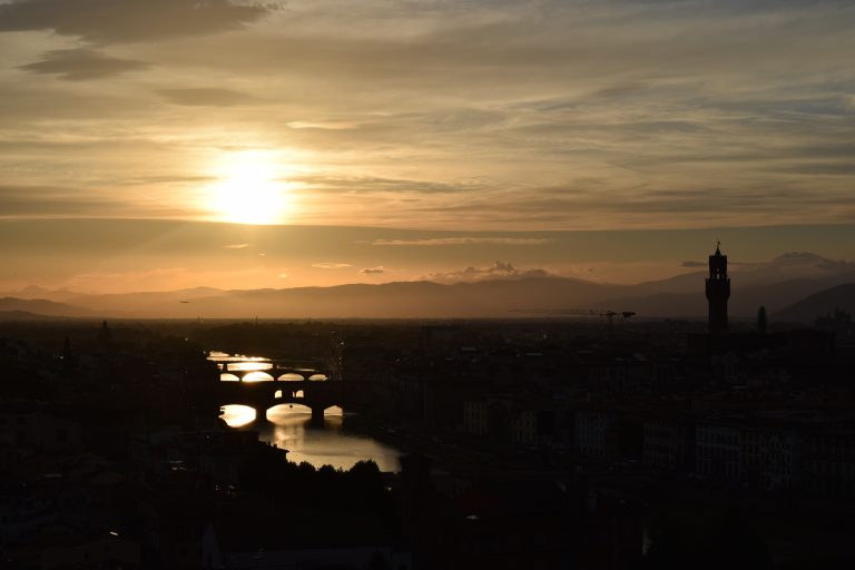 Sunset over Florence, Italy