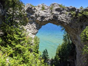 Arch rock on Mackinac Island