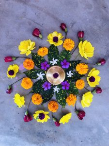 Rangoli - Deepawali in Nepal