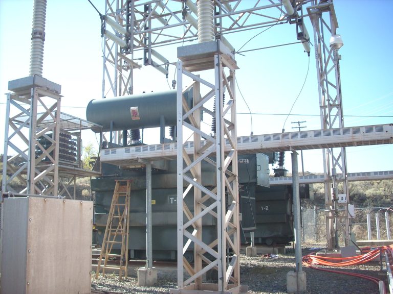 Electrical substation in a large mine in British Columbia