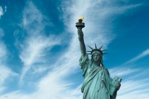 The Statue of Liberty from one of the ferry boats