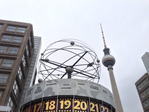 World Time Clock, AlexanderPlatz, Berlin, Germany