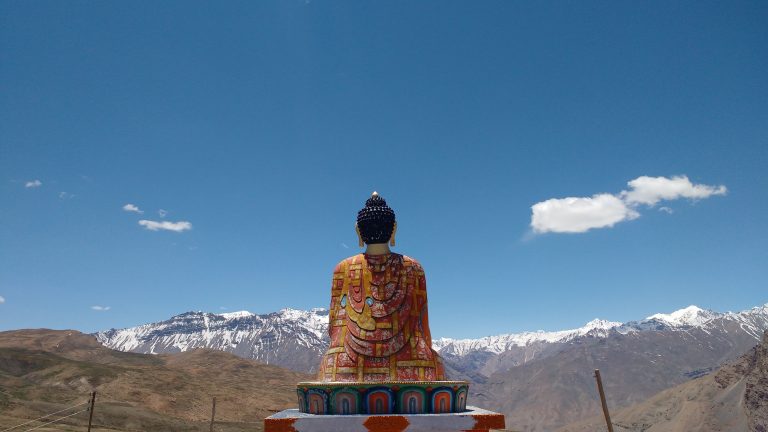 Buddha Statue in Spiti Valley, India