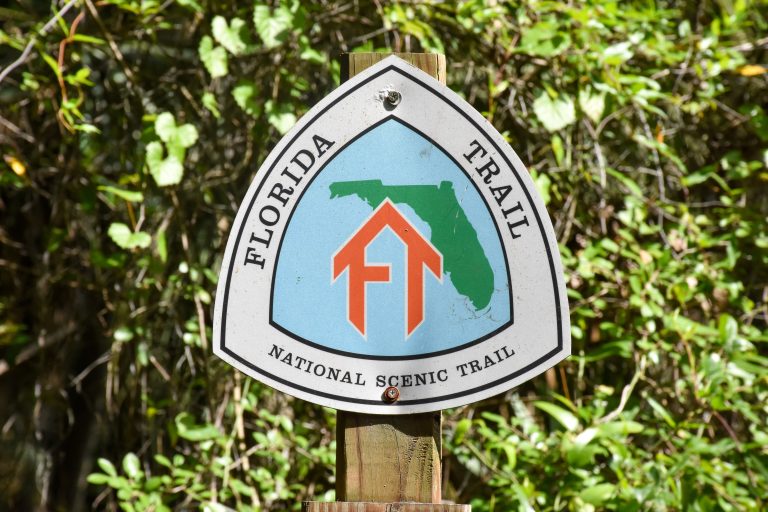 Sign for the Florida National Scenic Trail