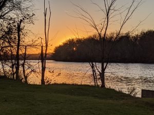 Sunset over the Grand River, Grand Rapids MI