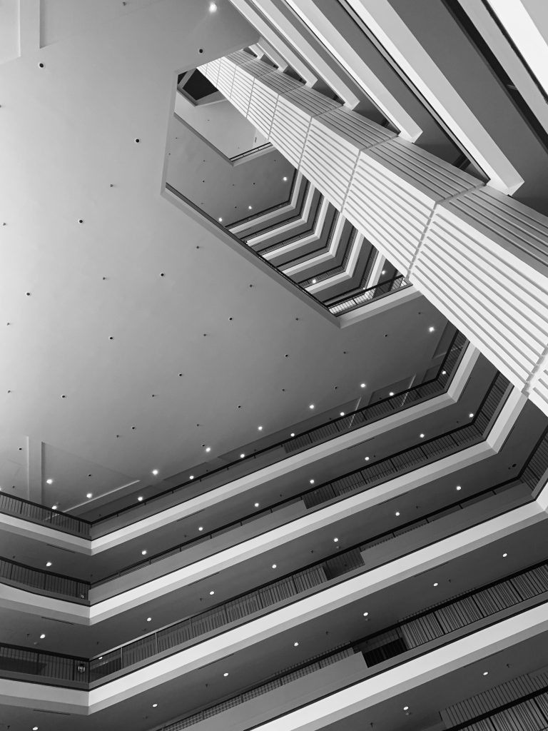 Architecture, Atlanta, Abstract, Black and White