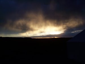 Receding storm on the high desert of Wyoming