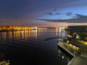 View larger photo: View from the Inn at the Quay in New Westminster British Columbia Canada