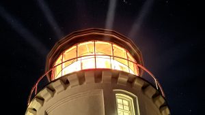 Lighthouse at night.