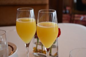 Two orange mimosas