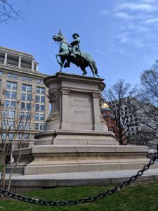 Statue of General WInfield Scott Hancock in Washington DC
