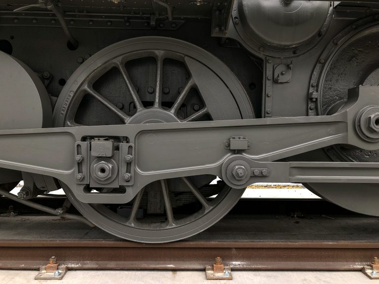 Wheel of a Swiss ?Crocodile? locomotive (CE 6/8 II 14270)