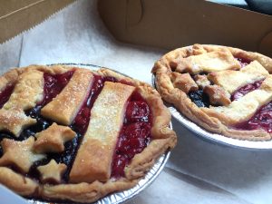 American flag mini pies