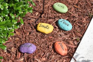 Inspirational garden stones