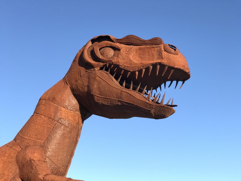 Rusty Metal T-Rex Dinosaur