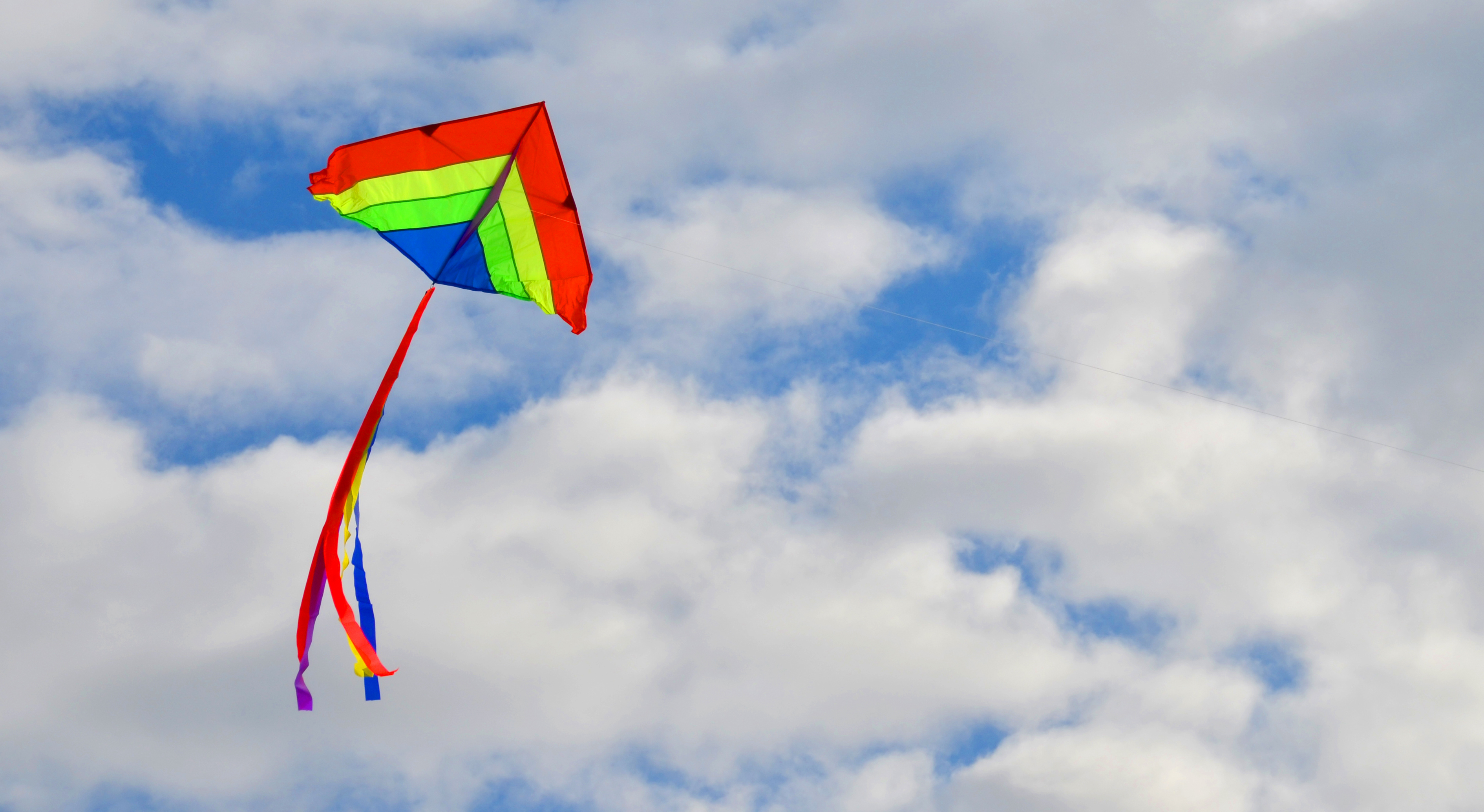 Rainbow Flying Kite