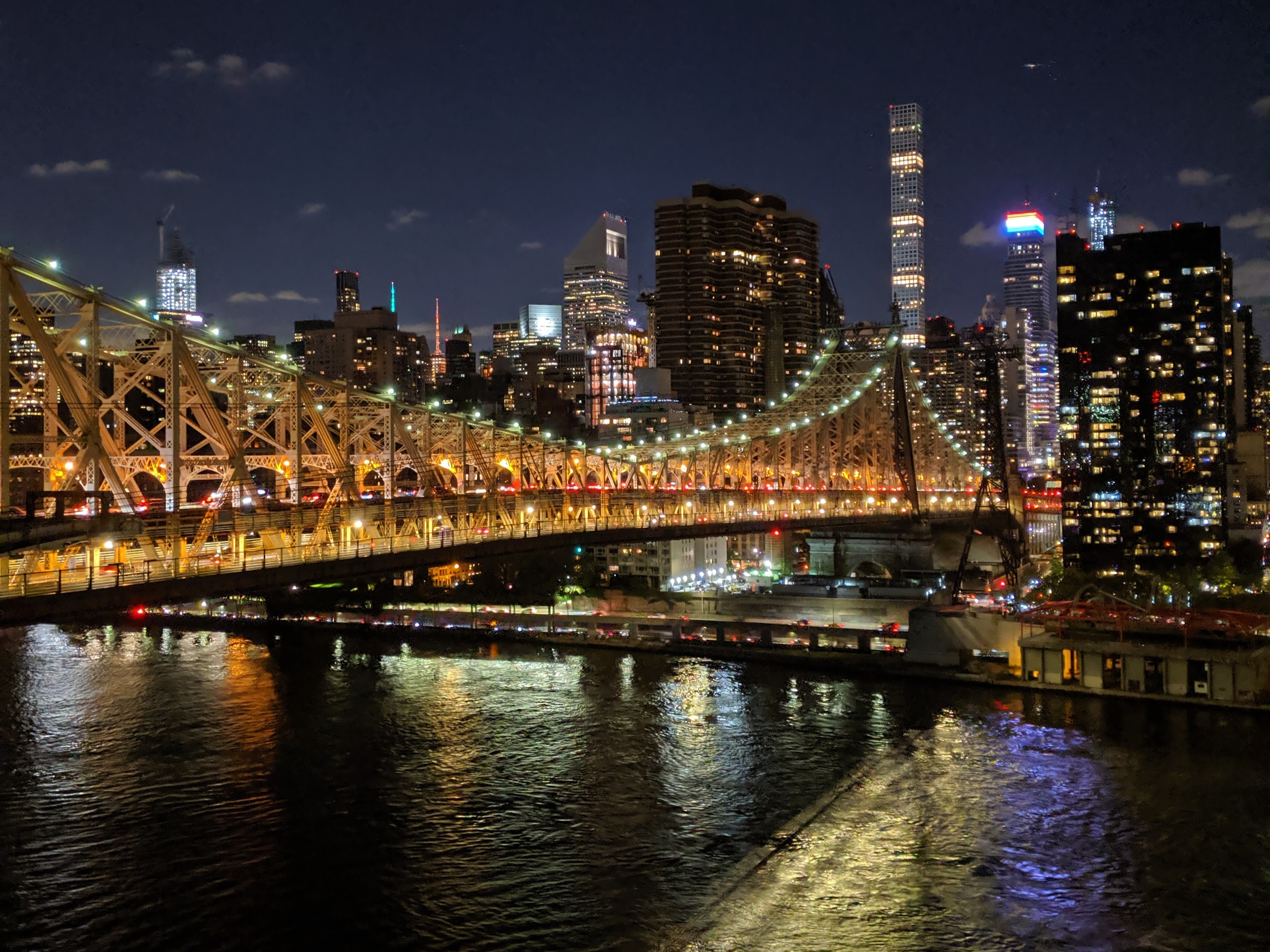 new york city skyline 2022 night