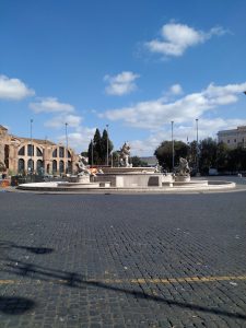 The fountain in Piazza della Repubblica, Rome
