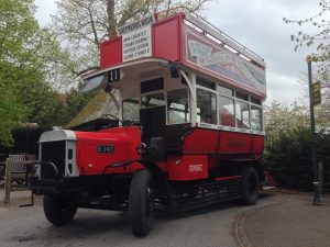 Old-fashioned London bus