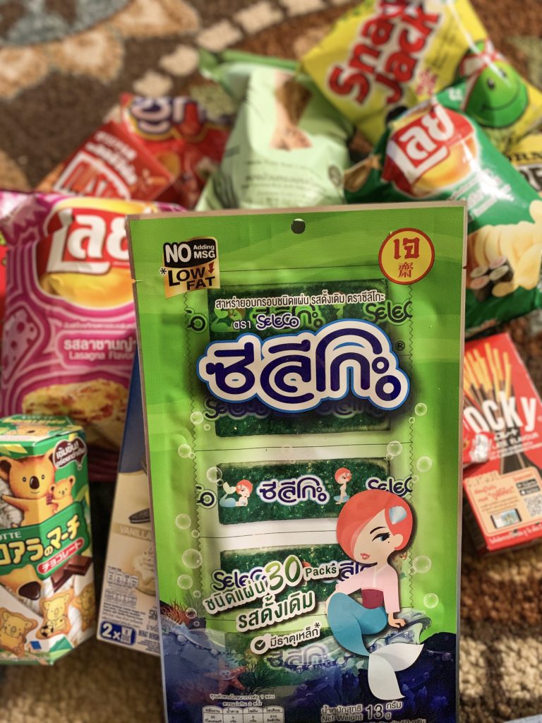 Various snacks from Thailand