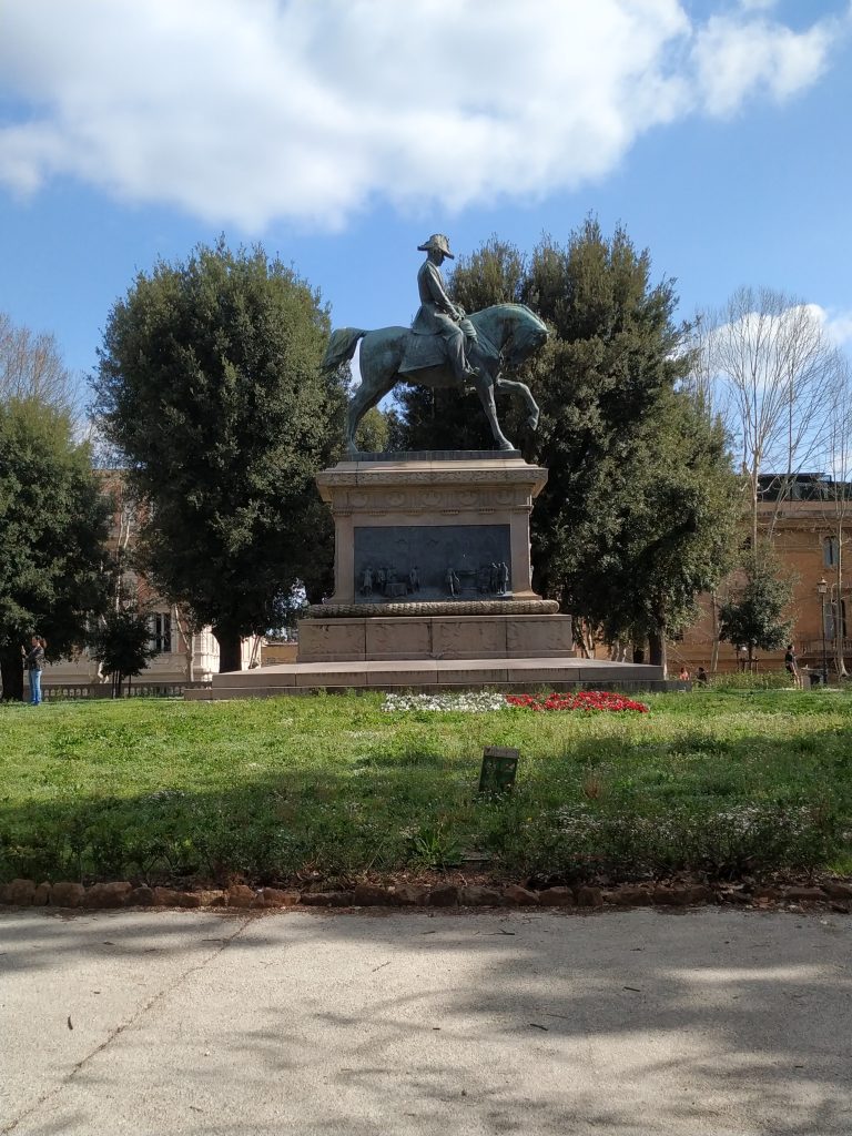 A statue near the Quirinale Palace, Rome