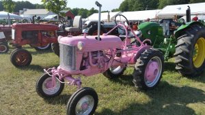 Pink tractor