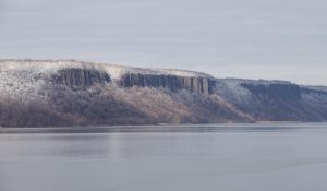 Winter on the Hudson River Palisades