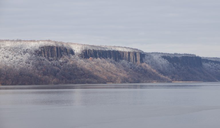 Winter on the Hudson River Palisades