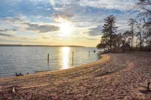 Sunset over the Pamlico River in North Carolina