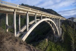 Bixby Bridge along the Pacific Coast Highway in California