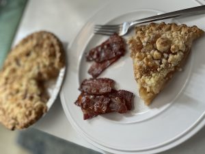 View larger photo: Bacon and apple pie