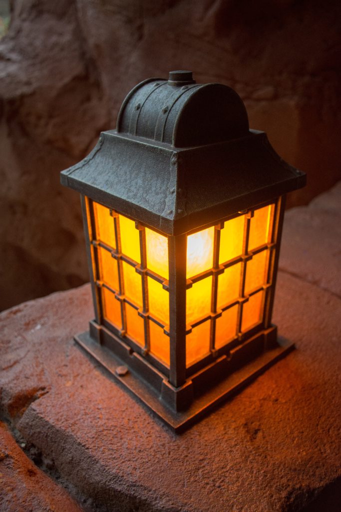 Lantern on a rock