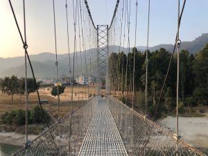 A suspension bridge from western Nepal