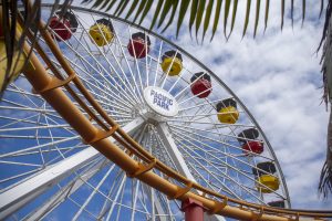 Pacific Park ferris wheel in Santa Monica, California