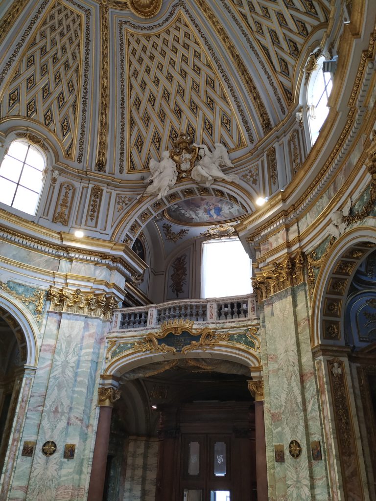 Interior of the Church of Santissima Trinità degli Spagnoli, Rome