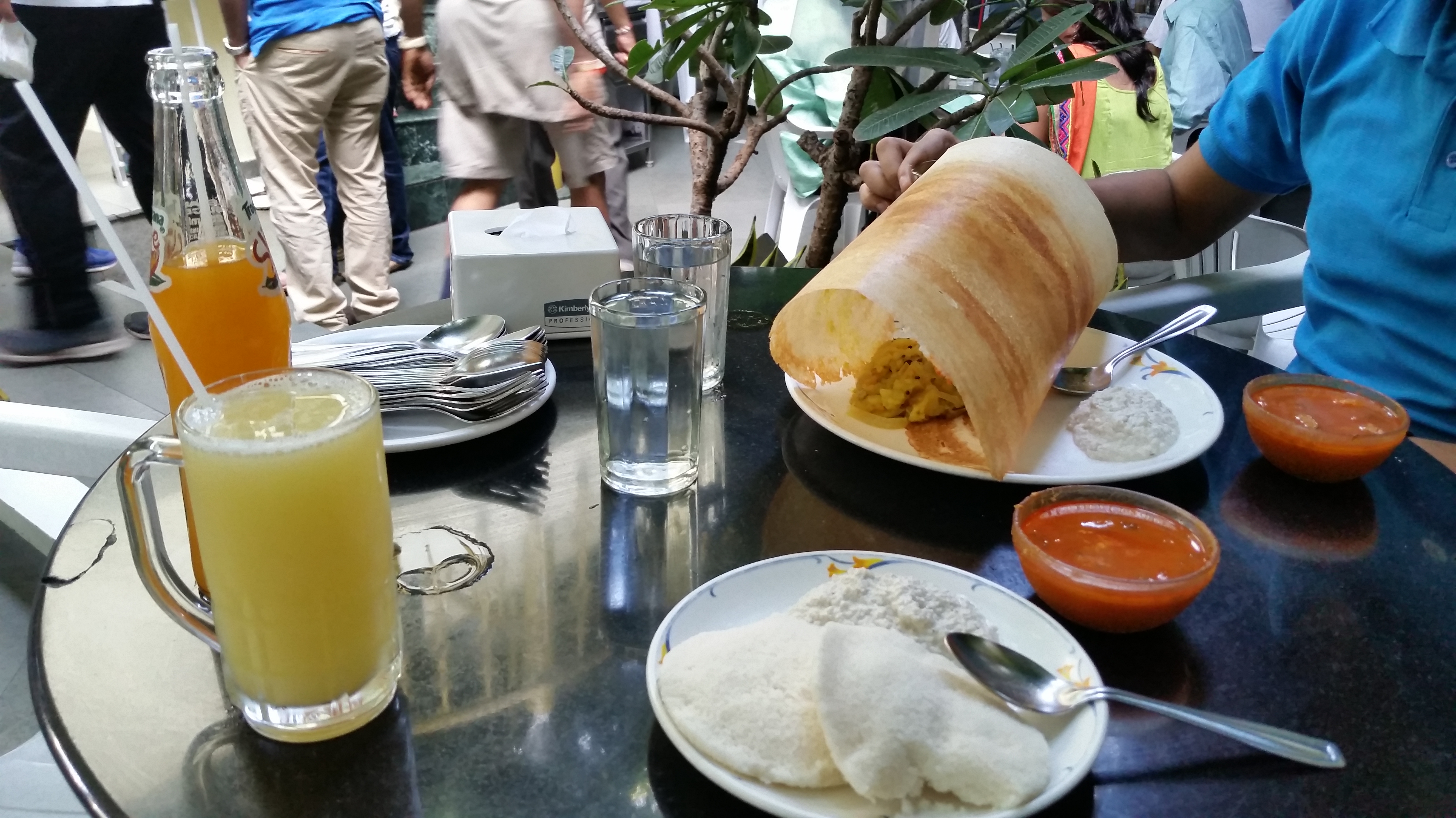 Breakfast at Vaishali in Pune, India