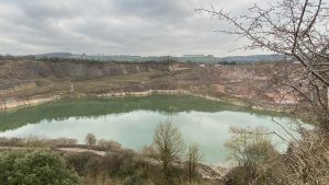 Flooded quarry