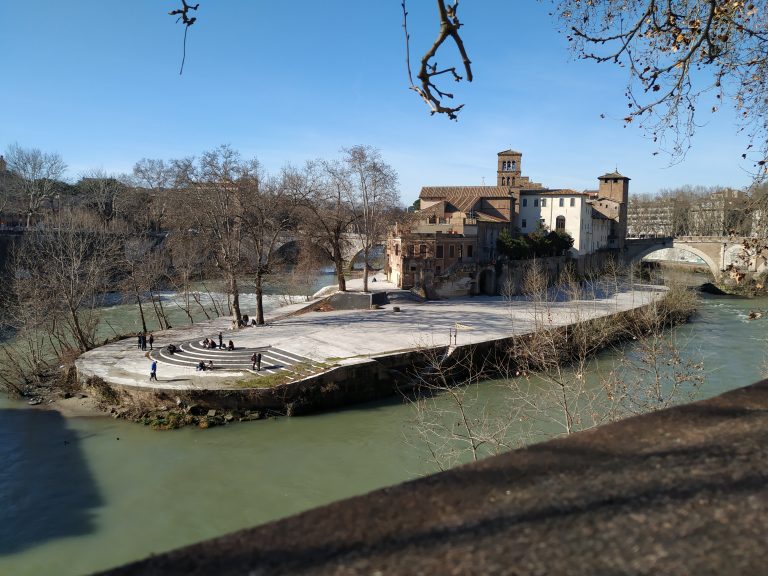 Isola Tiberina in Rome, Italy