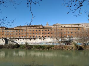 Along the Tiber River in Rome