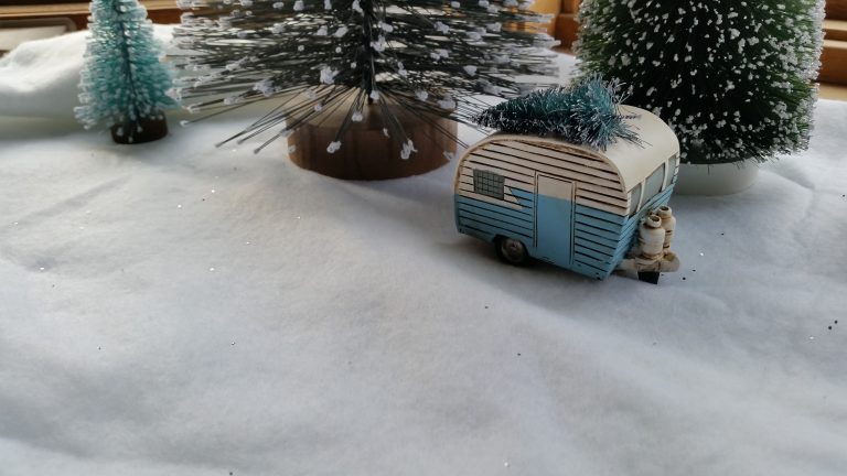 Miniature winter scene