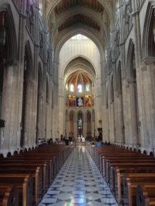 Interior view of Catedral de la Almudena (Almudena Cathedral), Madrid, Spain