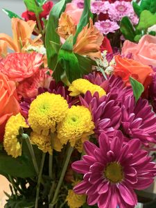 Bouquets of spring flowers