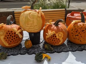 Carved pumpkins