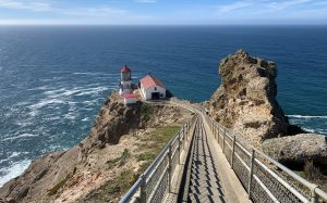 Point Reyes Lighthouse Stairs On The California Pacific Coast