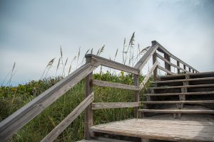 Beach dune stairway